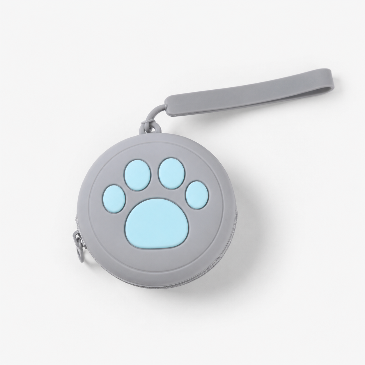 Compact Black Paws Pet Treat Pouch – Portable Dog & Cat Snack Holde