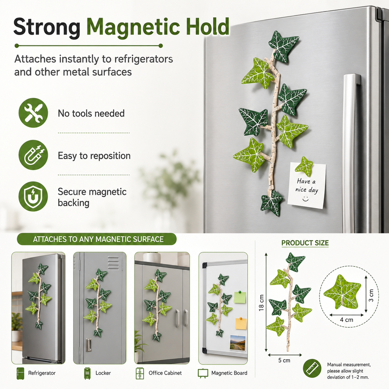 Magnetic Ivy Vine - Decorative Refrigerator Magnet