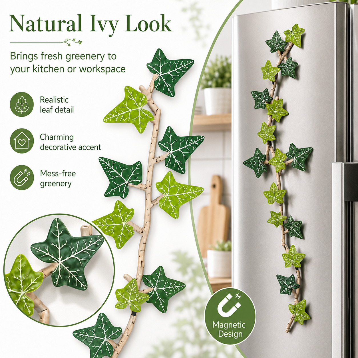 Magnetic Ivy Vine - Decorative Refrigerator Magnet