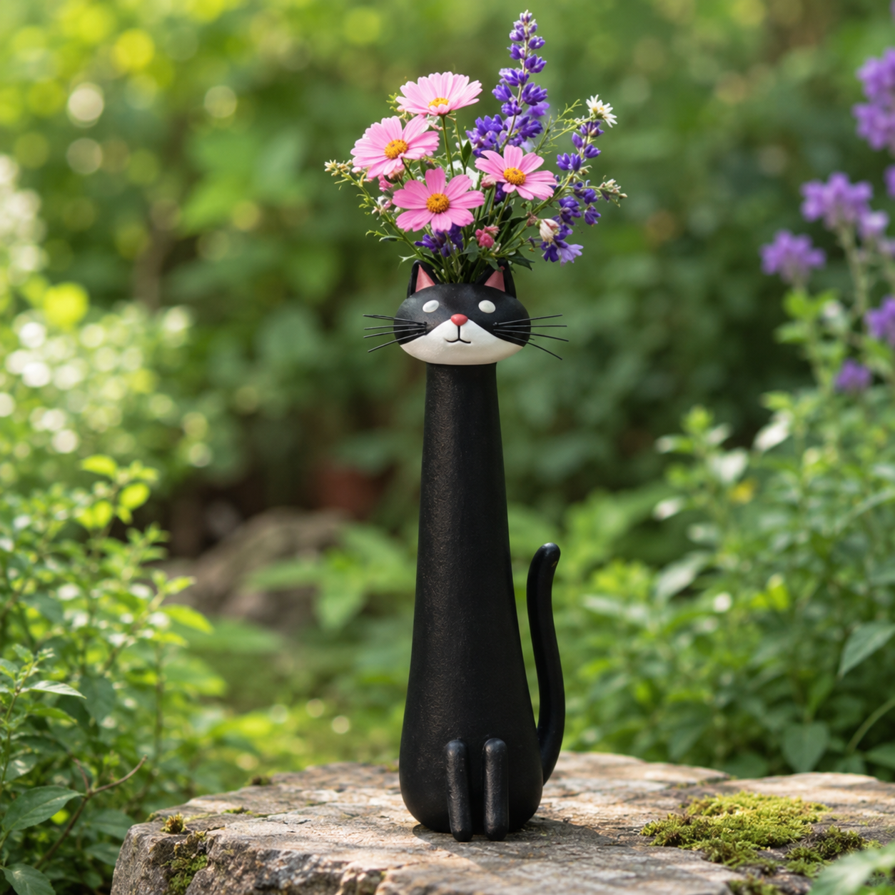 Cute Cat Flower Vase – Whimsical Home Décor Planter