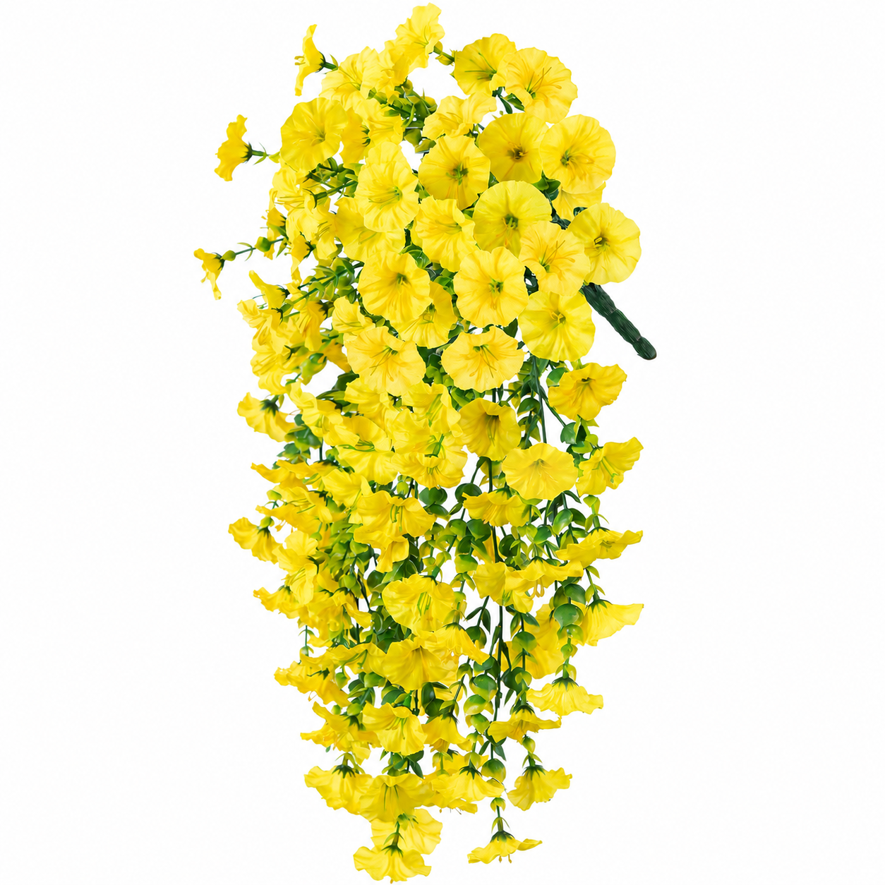 4pcs-Artificial Hanging Morning Glory Flowers, UV Resistant Faux Trailing Plants for Outdoor Indoor Decor