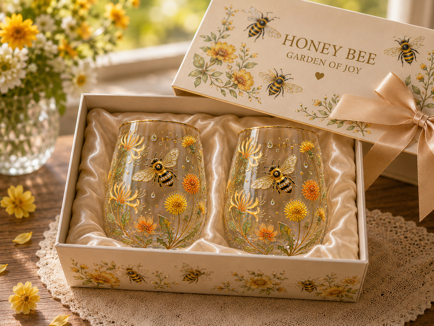 🌸🌿 LIMITED EDITION 2026 GARDEN MORNING BLISS GLASS TEA CUP☀️☕