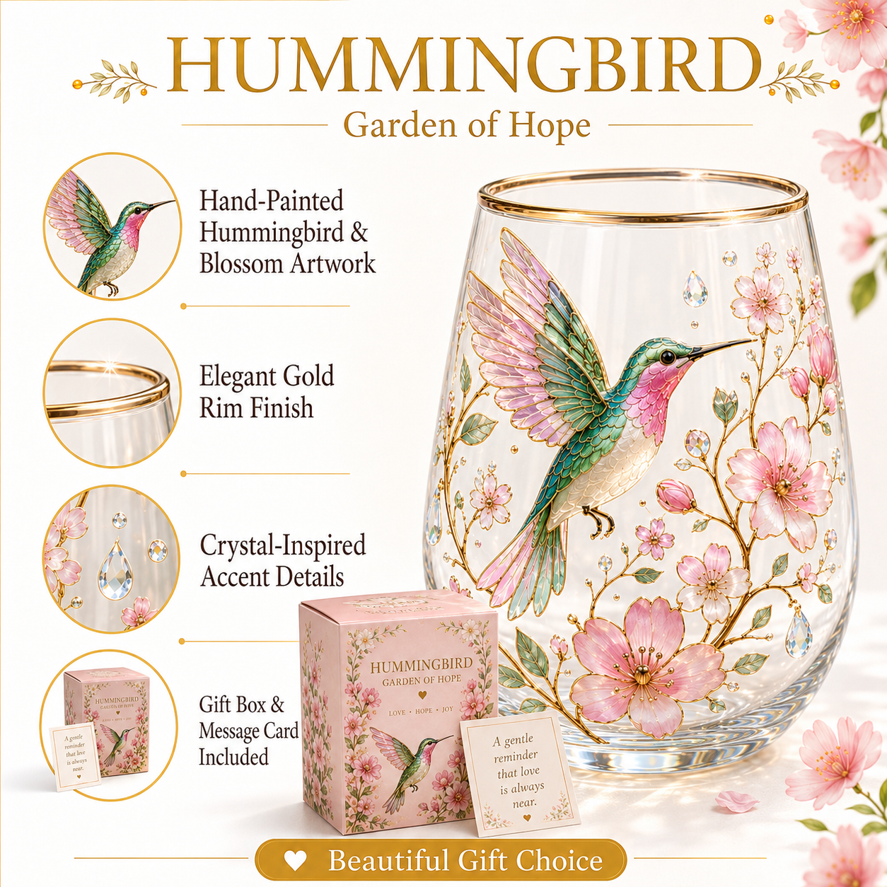 🌸🌿 LIMITED EDITION 2026 GARDEN MORNING BLISS GLASS TEA CUP☀️☕
