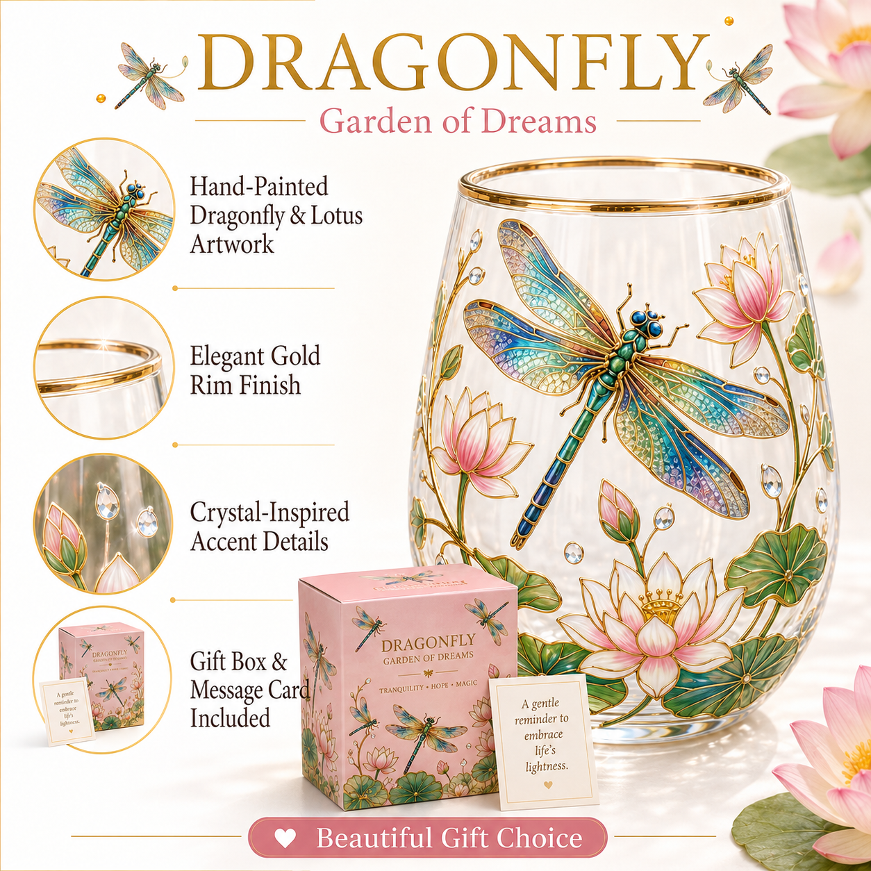 🌸🌿 LIMITED EDITION 2026 GARDEN MORNING BLISS GLASS TEA CUP☀️☕