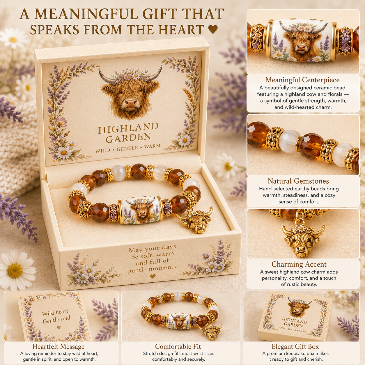 Inspirational Blessing Beaded Bracelet Gift Set for Women, Meaningful Charm Bracelet with Gift Box, Butterfly Faith Cardinal Sea Turtle Theme Jewelry Gift for Mom Daughter Sister Friend