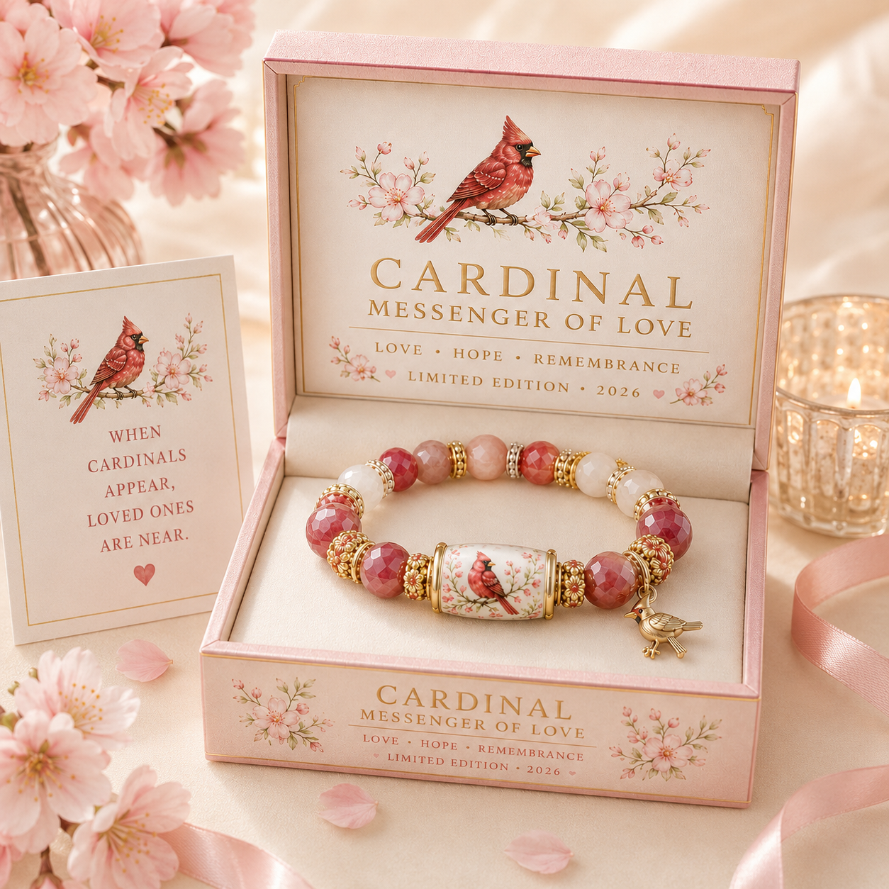 Inspirational Blessing Beaded Bracelet Gift Set for Women, Meaningful Charm Bracelet with Gift Box, Butterfly Faith Cardinal Sea Turtle Theme Jewelry Gift for Mom Daughter Sister Friend