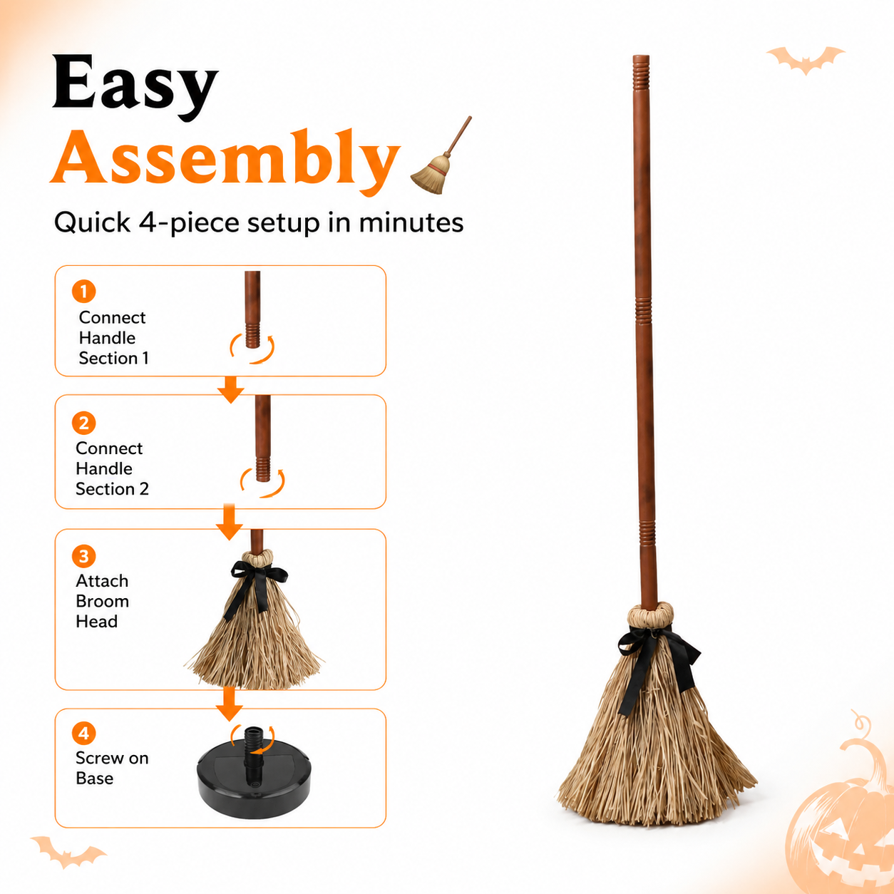 Musical Dancing Witch Broom 🧹🎃