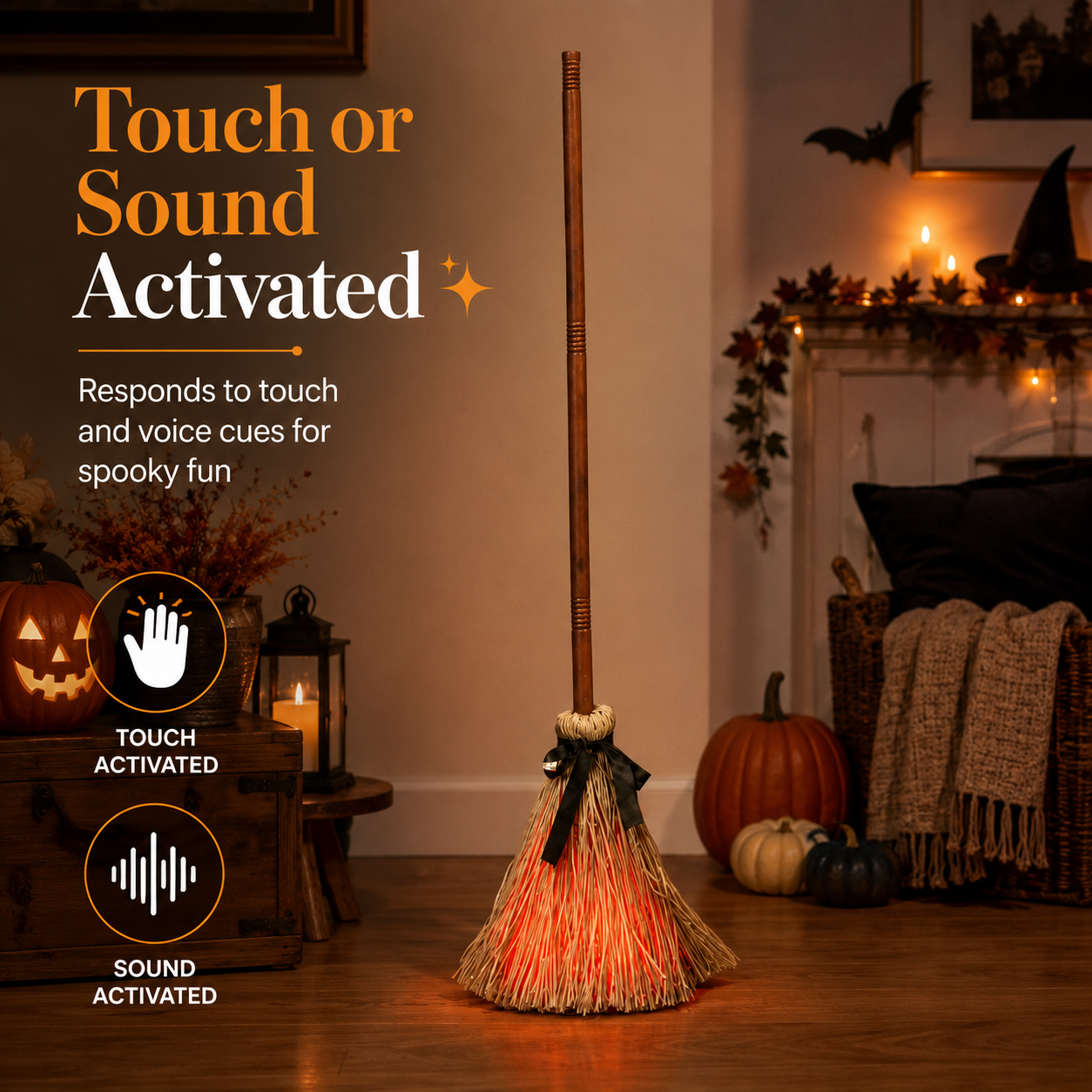 Musical Dancing Witch Broom 🧹🎃