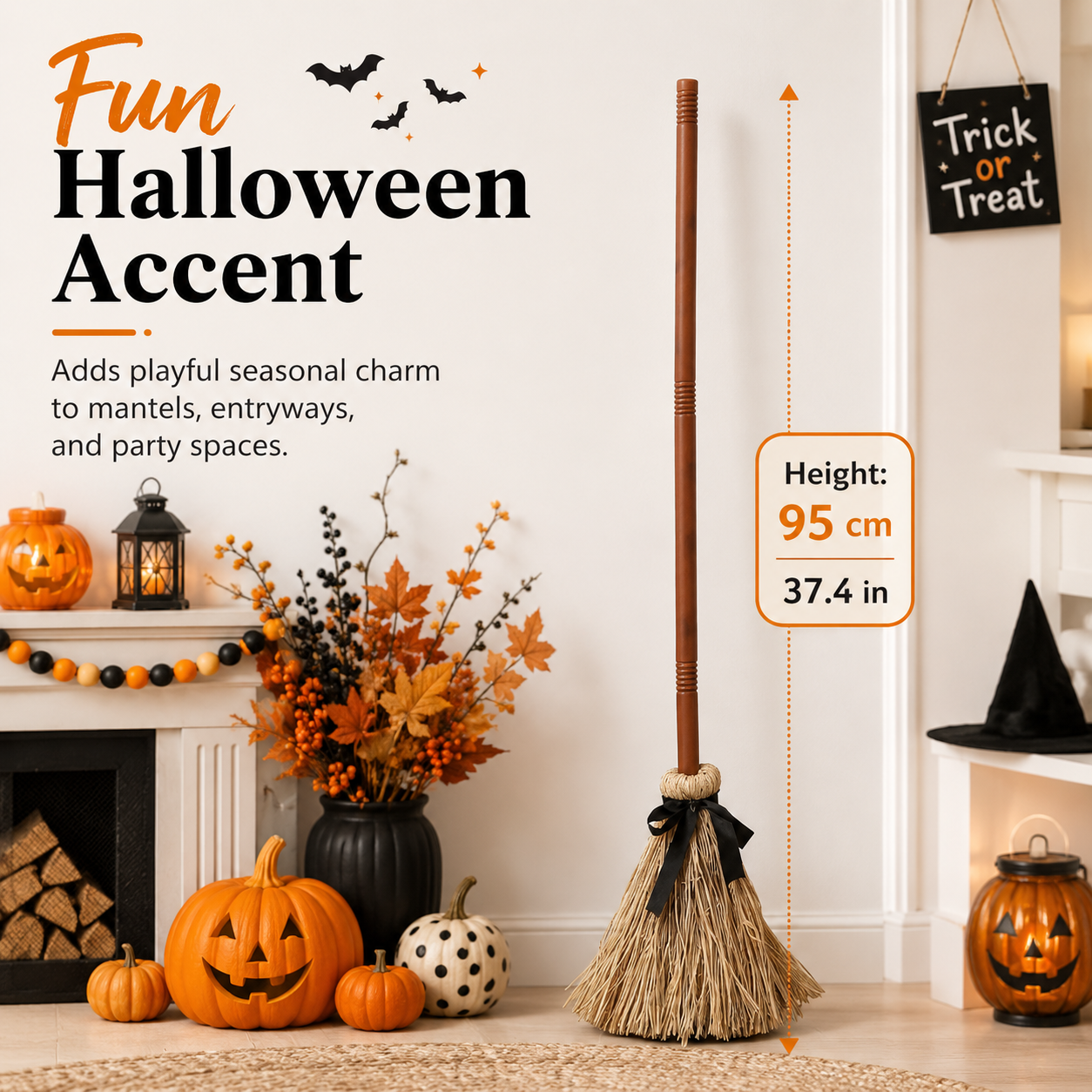 Musical Dancing Witch Broom 🧹🎃