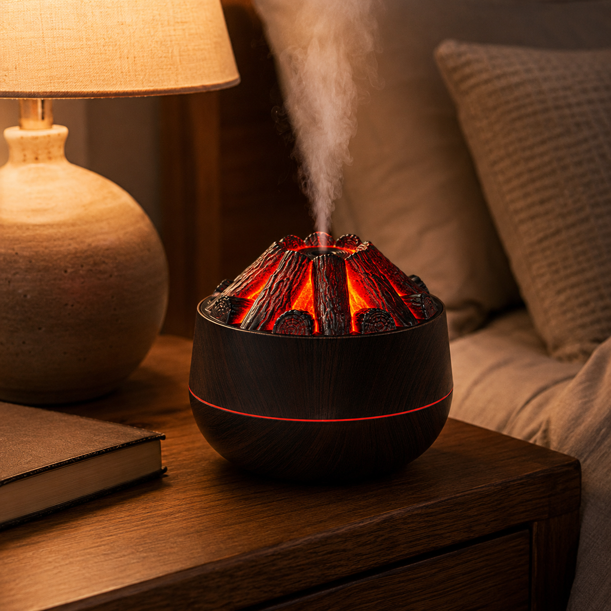 Glowing Charcoal Fire Humidifier