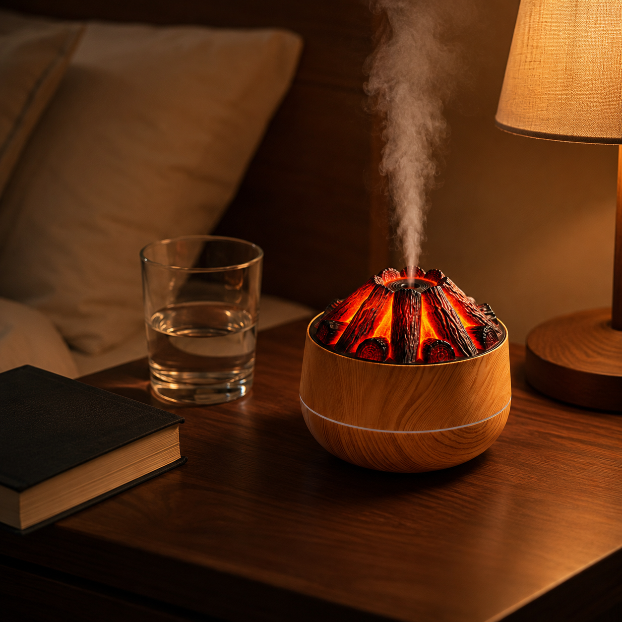 Glowing Charcoal Fire Humidifier