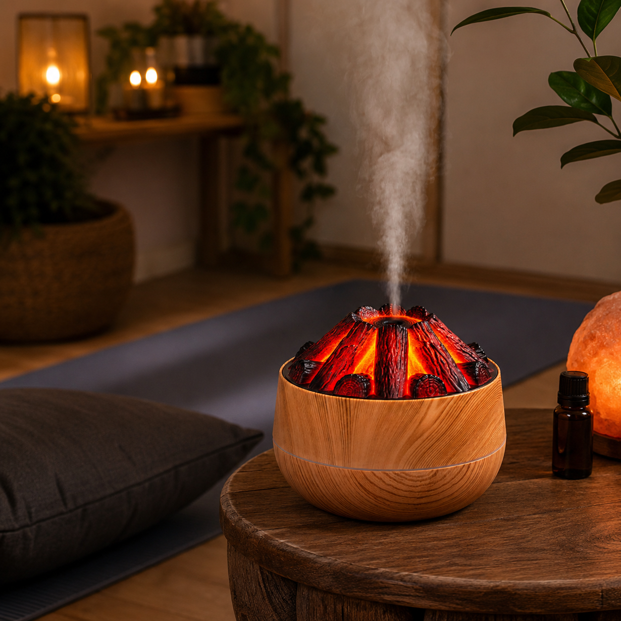 Glowing Charcoal Fire Humidifier