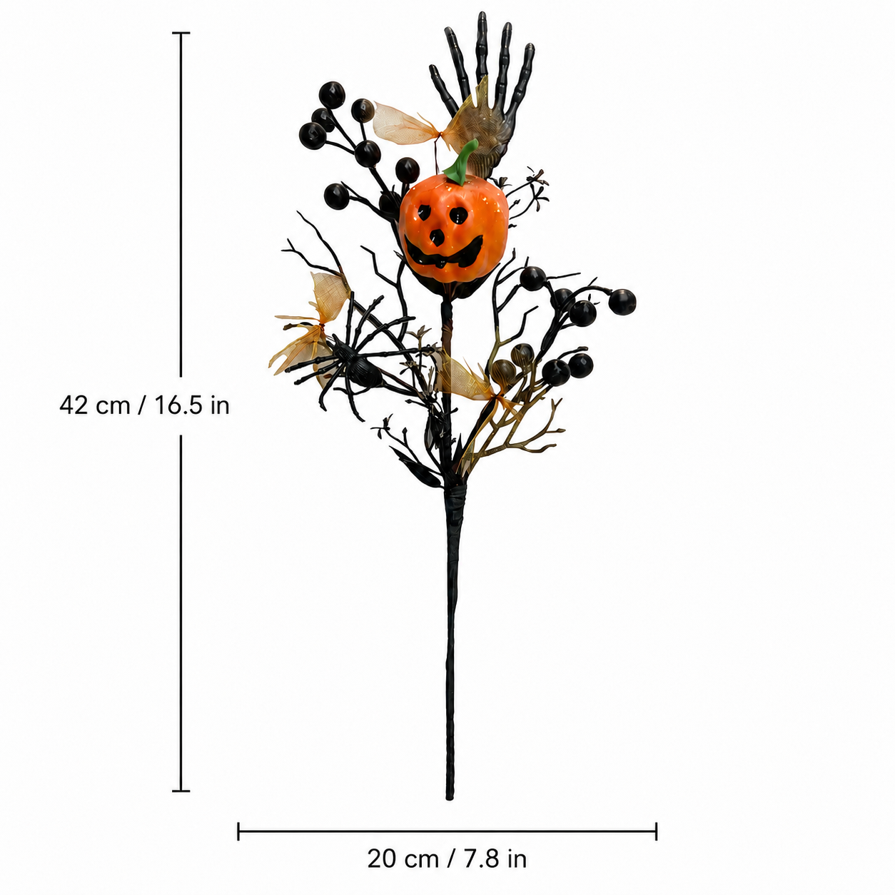 Halloween Pumpkin Floral Stem Picks