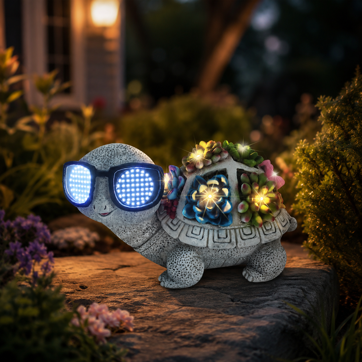 Solar Animated Sunglasses Animal Garden Statue