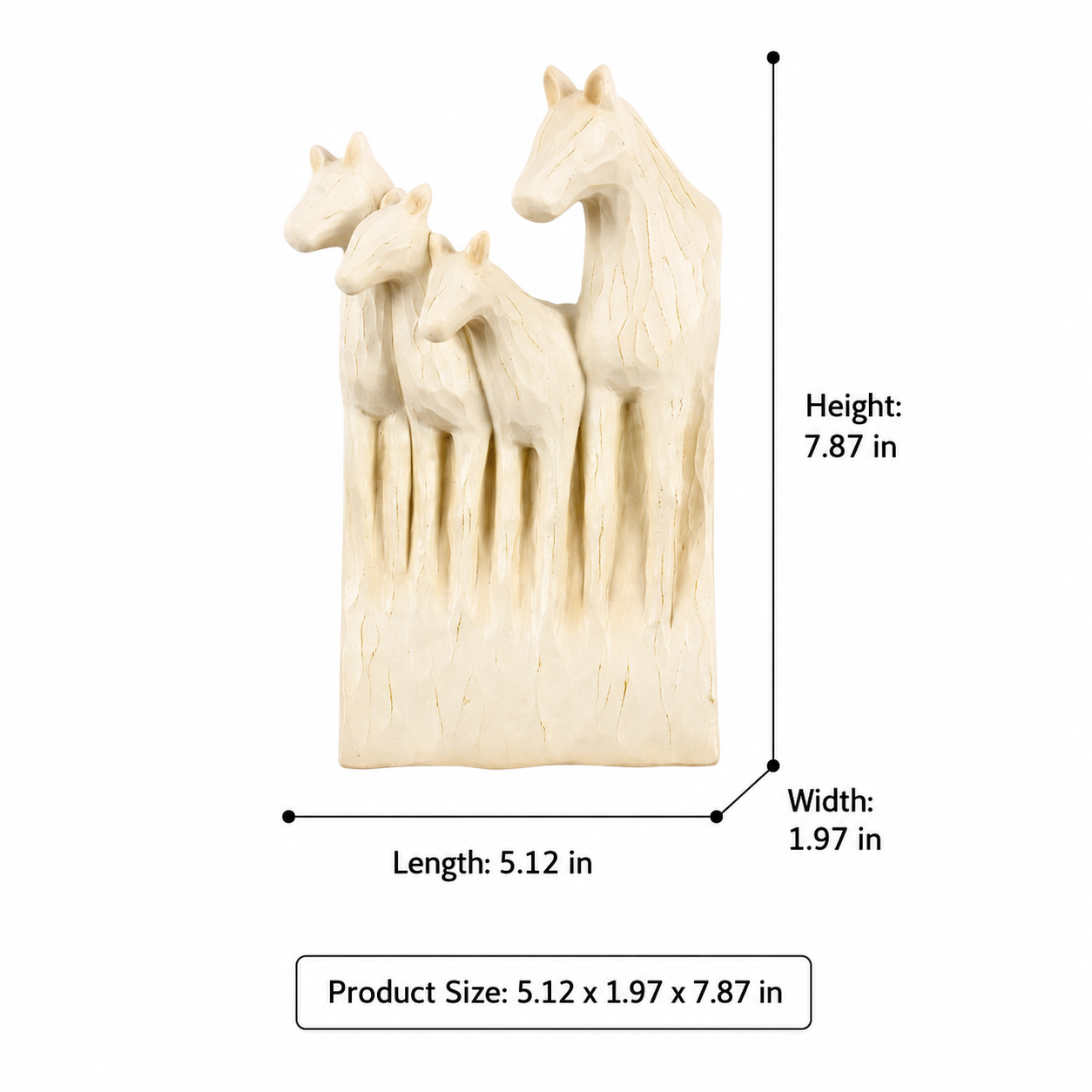 Rustic Horse Wall Decor Set, Farmhouse Horse Head Wall Sculpture & Horse Family Wall Art, Vintage Western Style Resin Wall Hanging Decor for Living Room, Bedroom, Hallway, Office, Stable, Ranch Home Decor