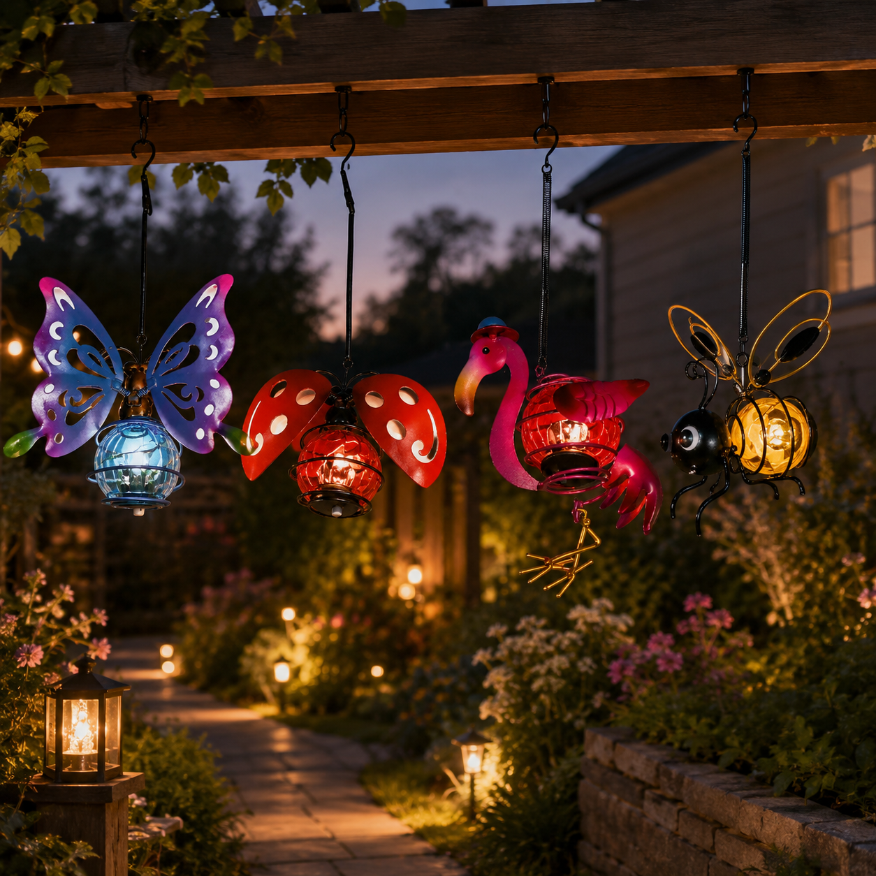 Solar Garden Animal Hanging Lights