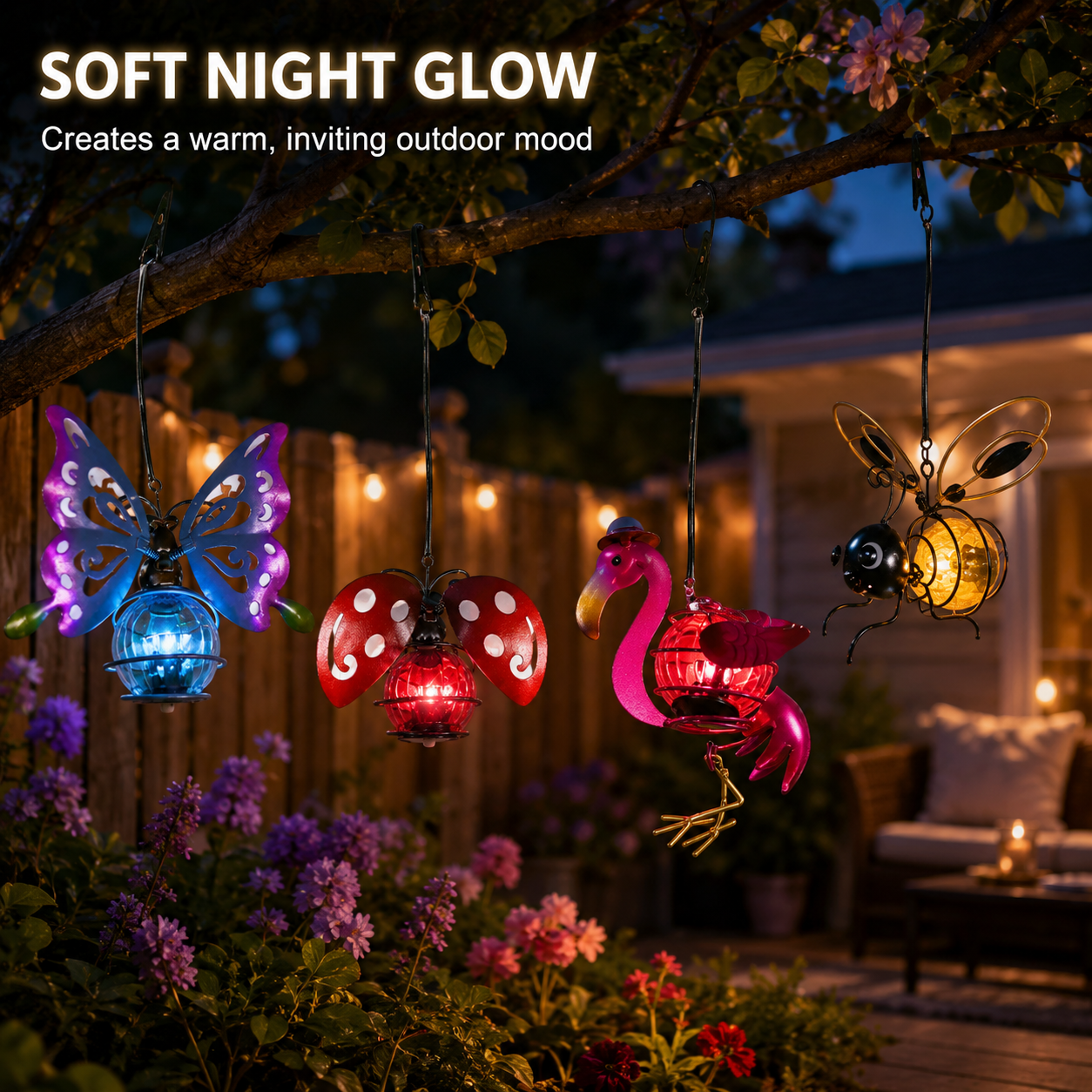 Solar Garden Animal Hanging Lights