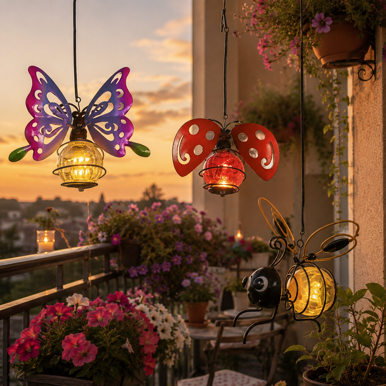 Solar Garden Animal Hanging Lights