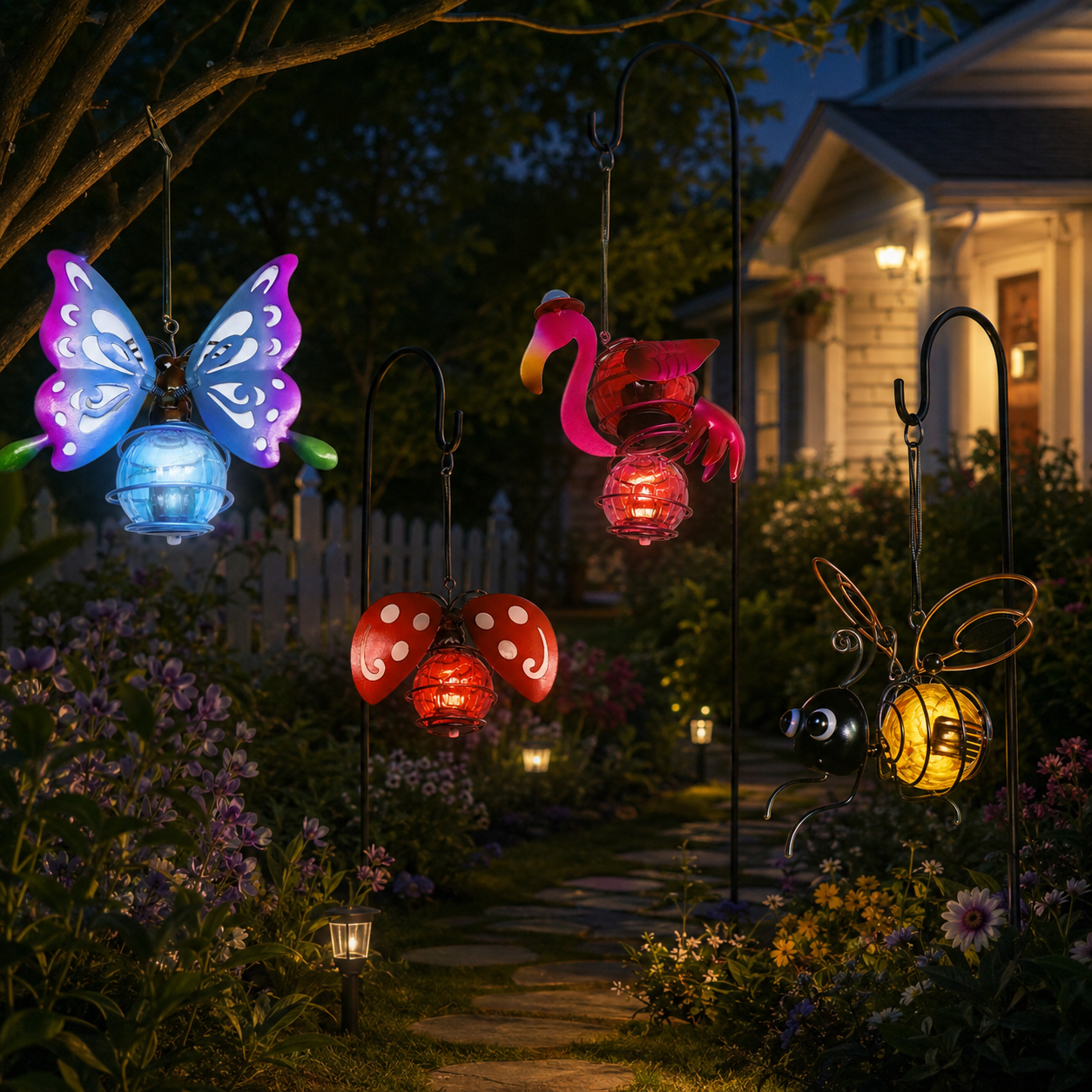 Solar Garden Animal Hanging Lights