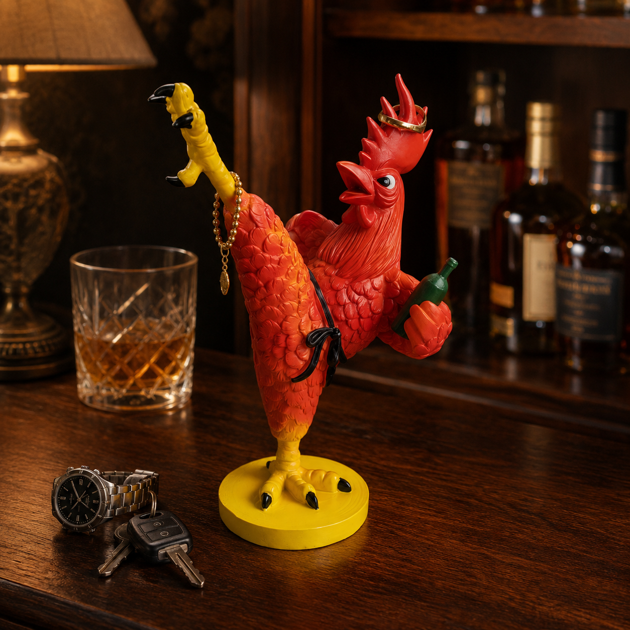 Drunken Rooster Jewelry Stand