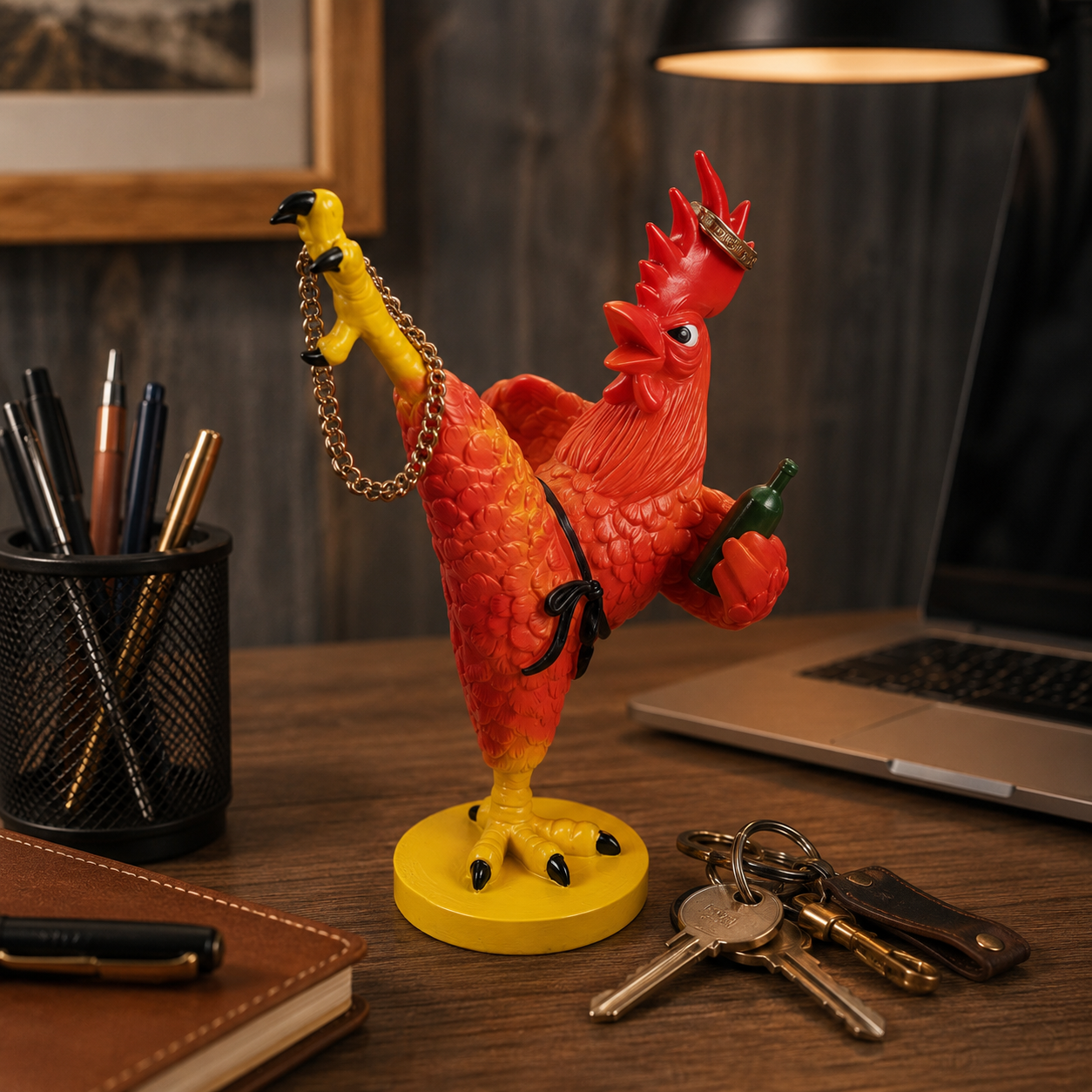 Drunken Rooster Jewelry Stand