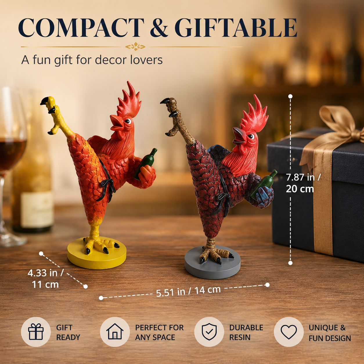 Drunken Rooster Jewelry Stand