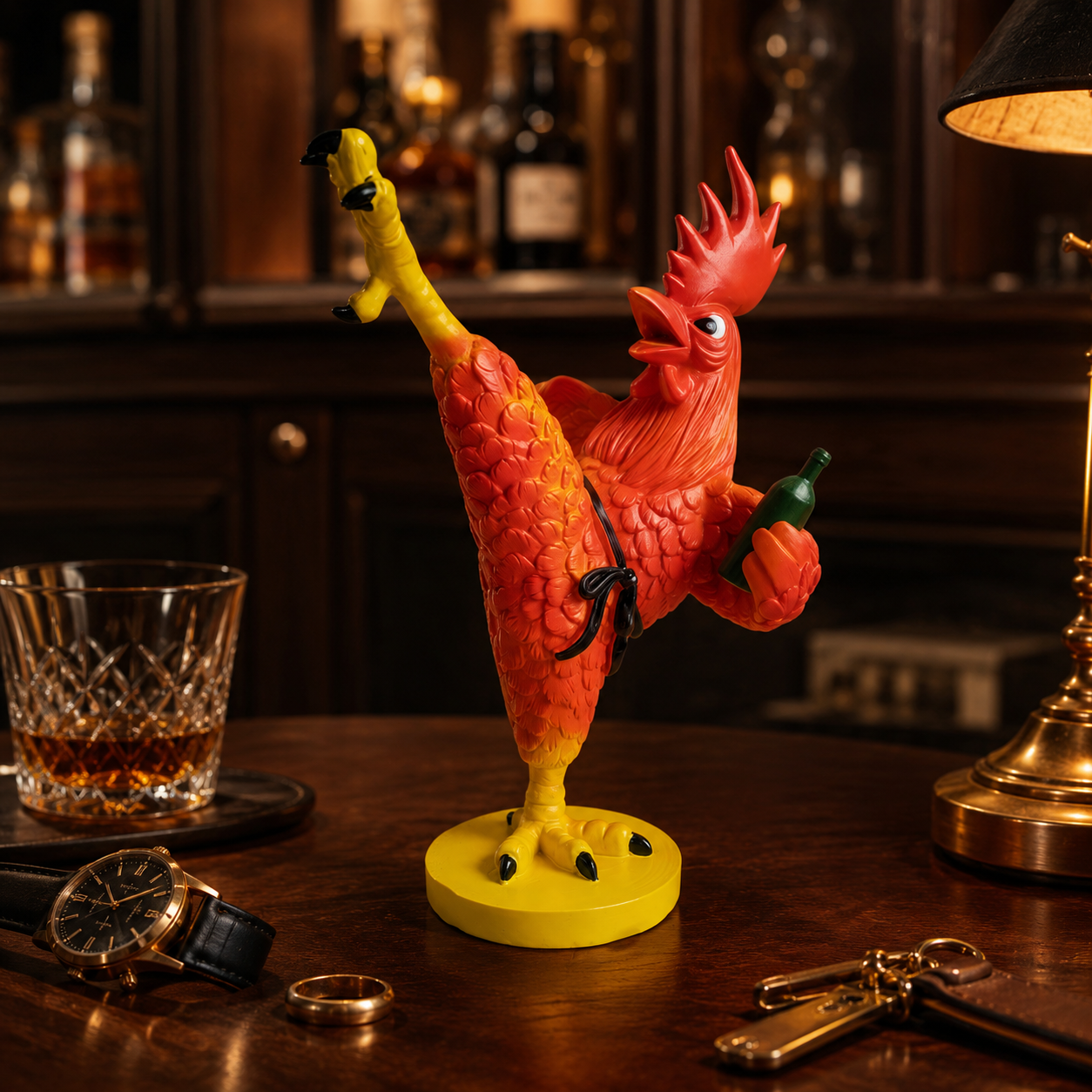 Drunken Rooster Jewelry Stand