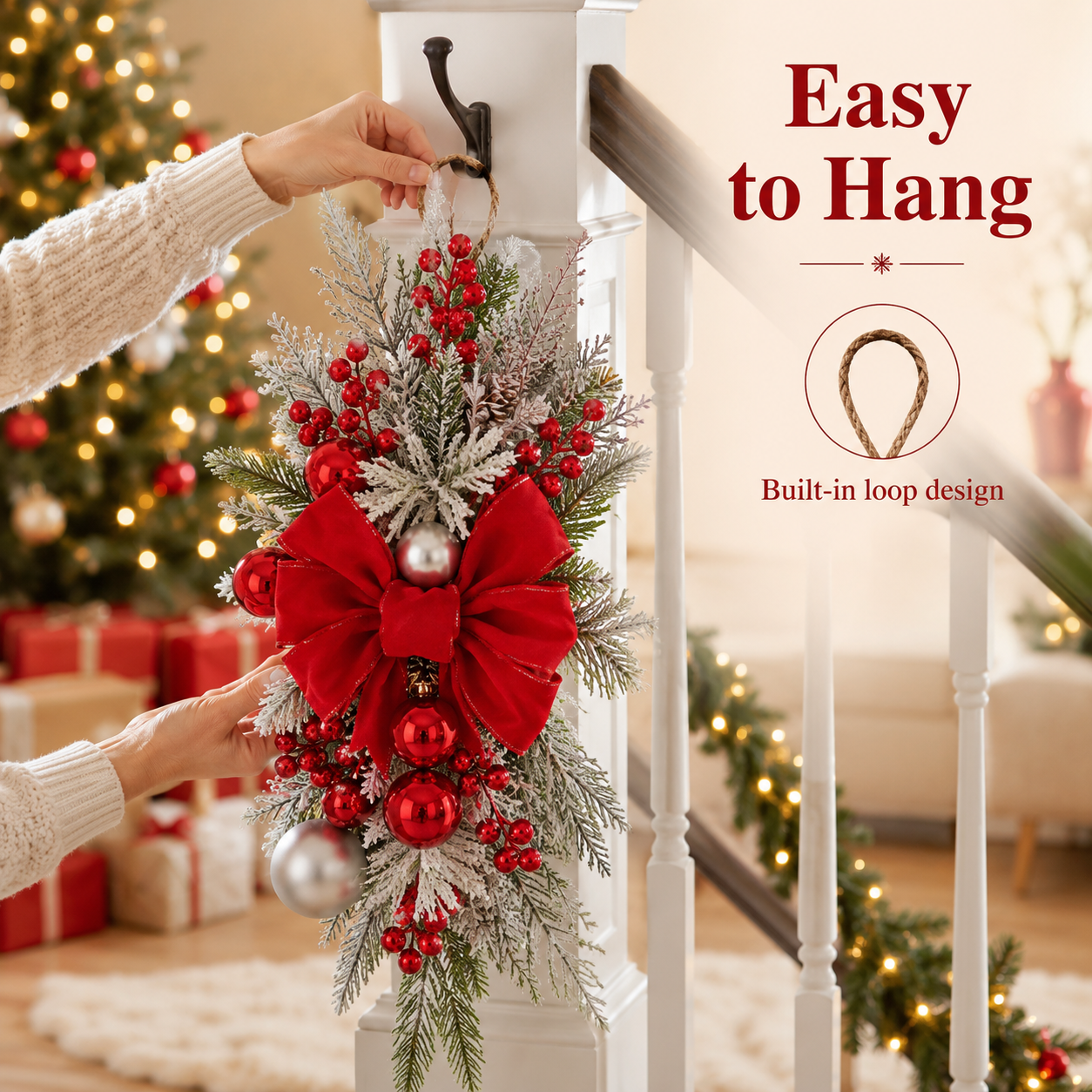 Holiday Hanging Swag Decoration