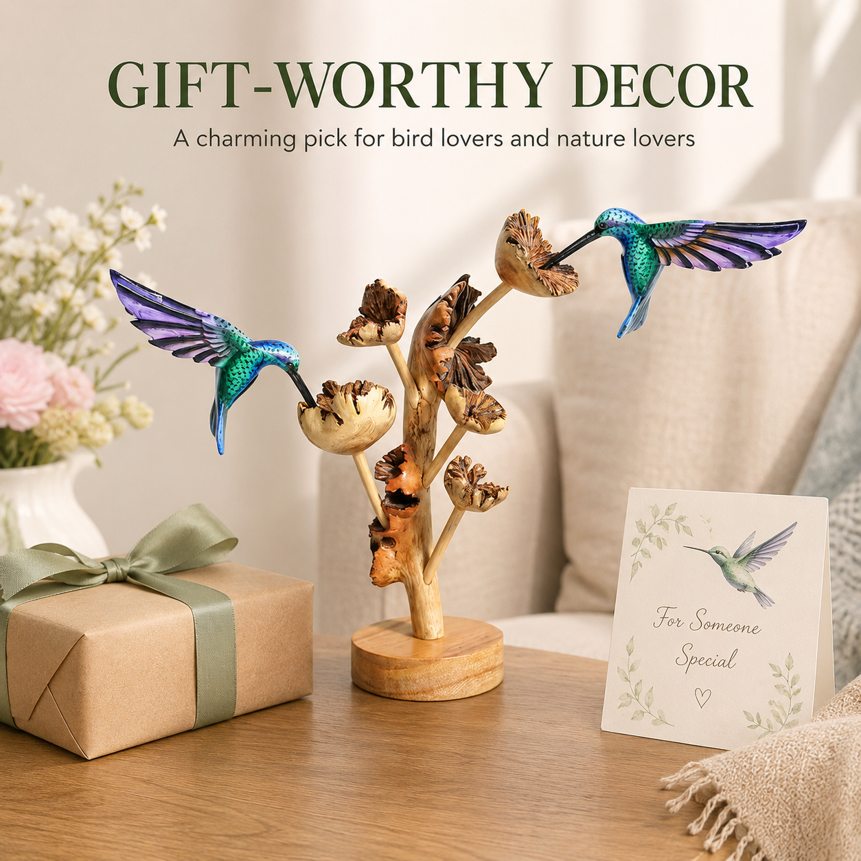 Hummingbird Tabletop Decor