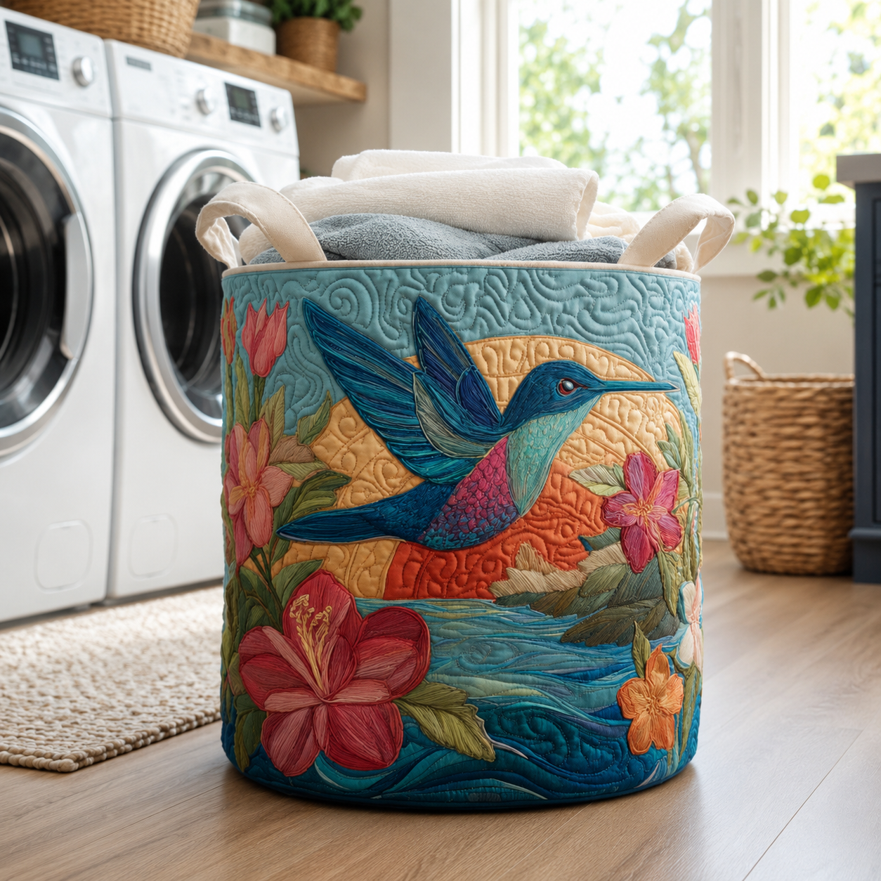 Quilted Decorative Storage Basket