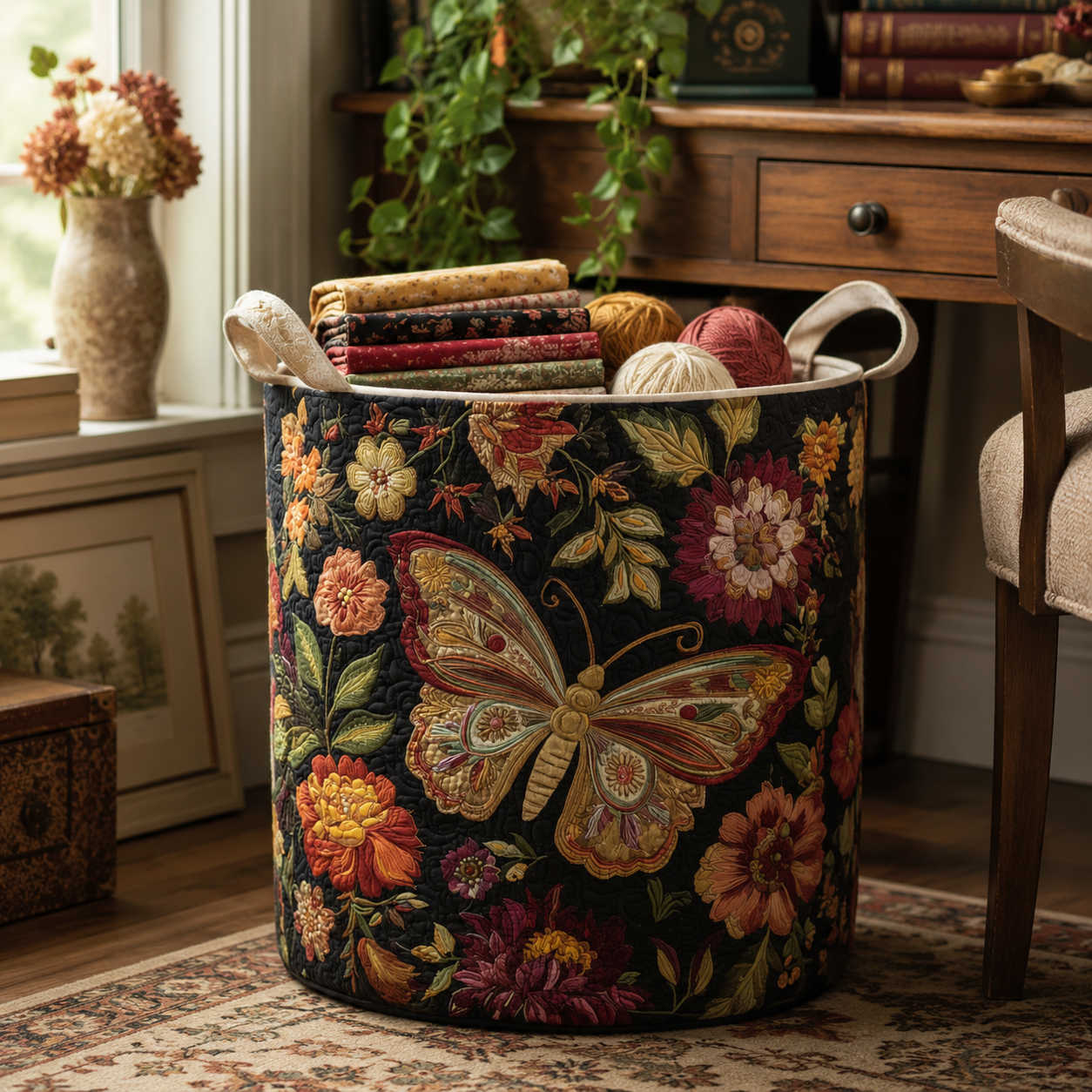 Quilted Decorative Storage Basket