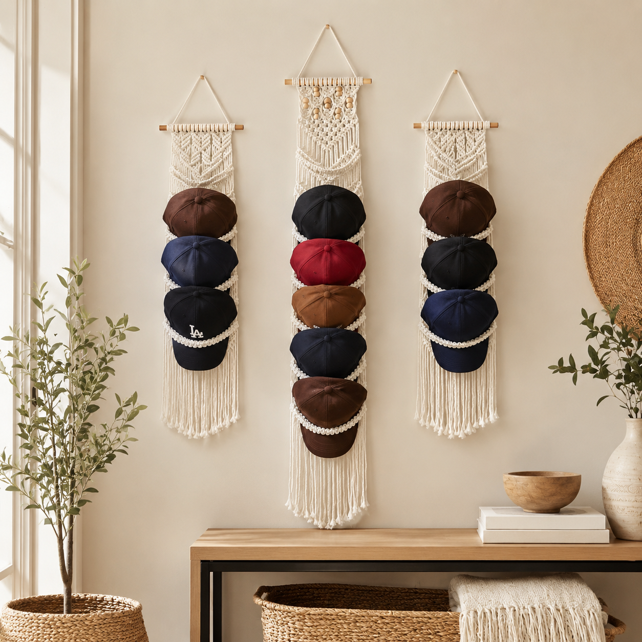 Boho Hat Display Organizer