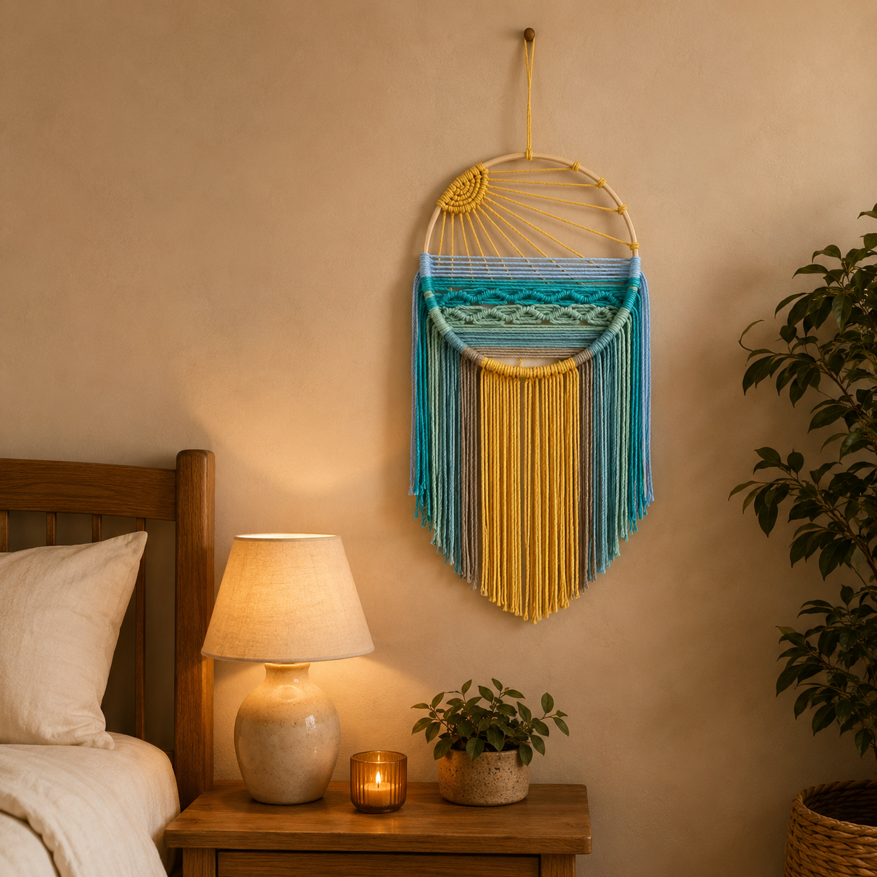 Boho Sun Wall Hanging