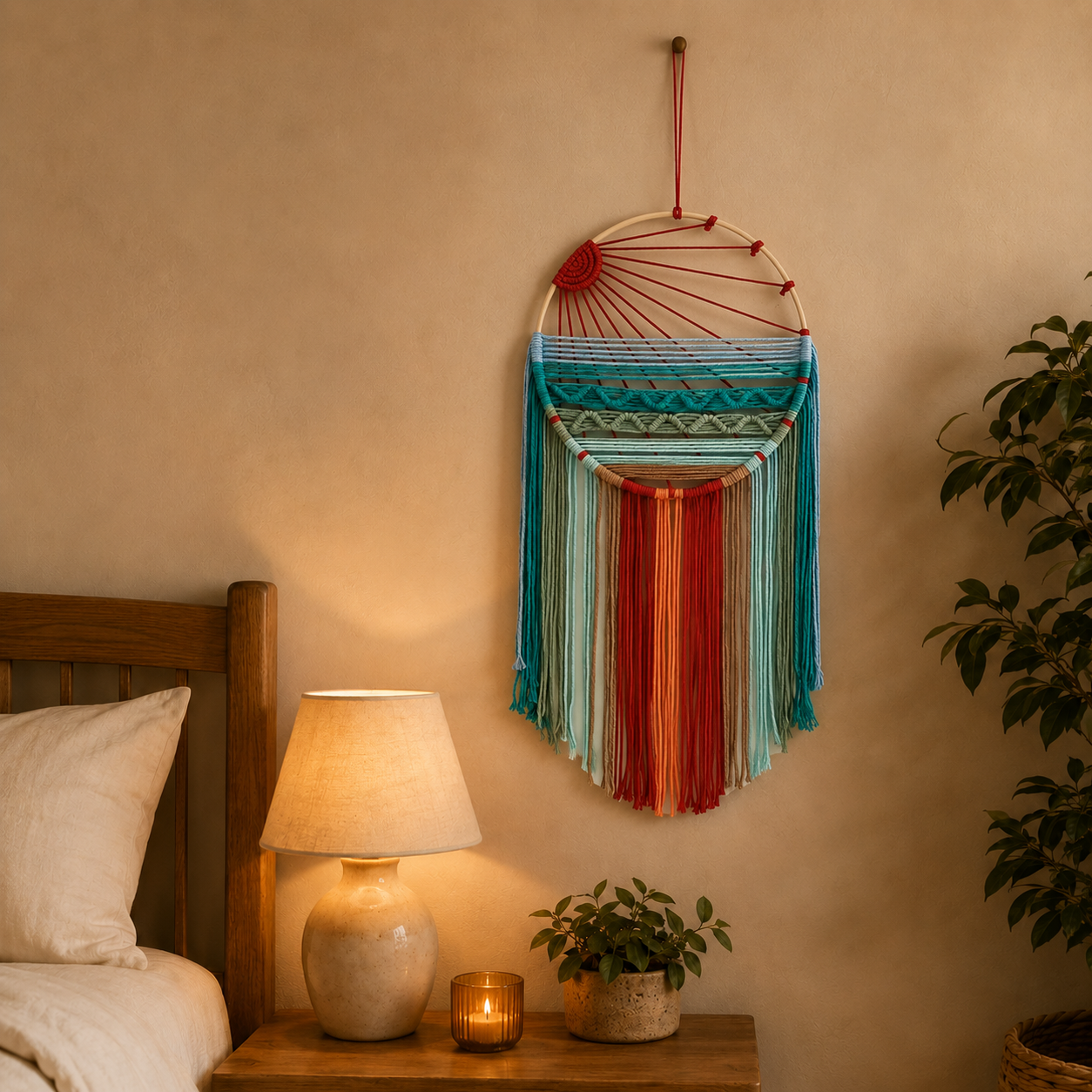 Boho Sun Wall Hanging