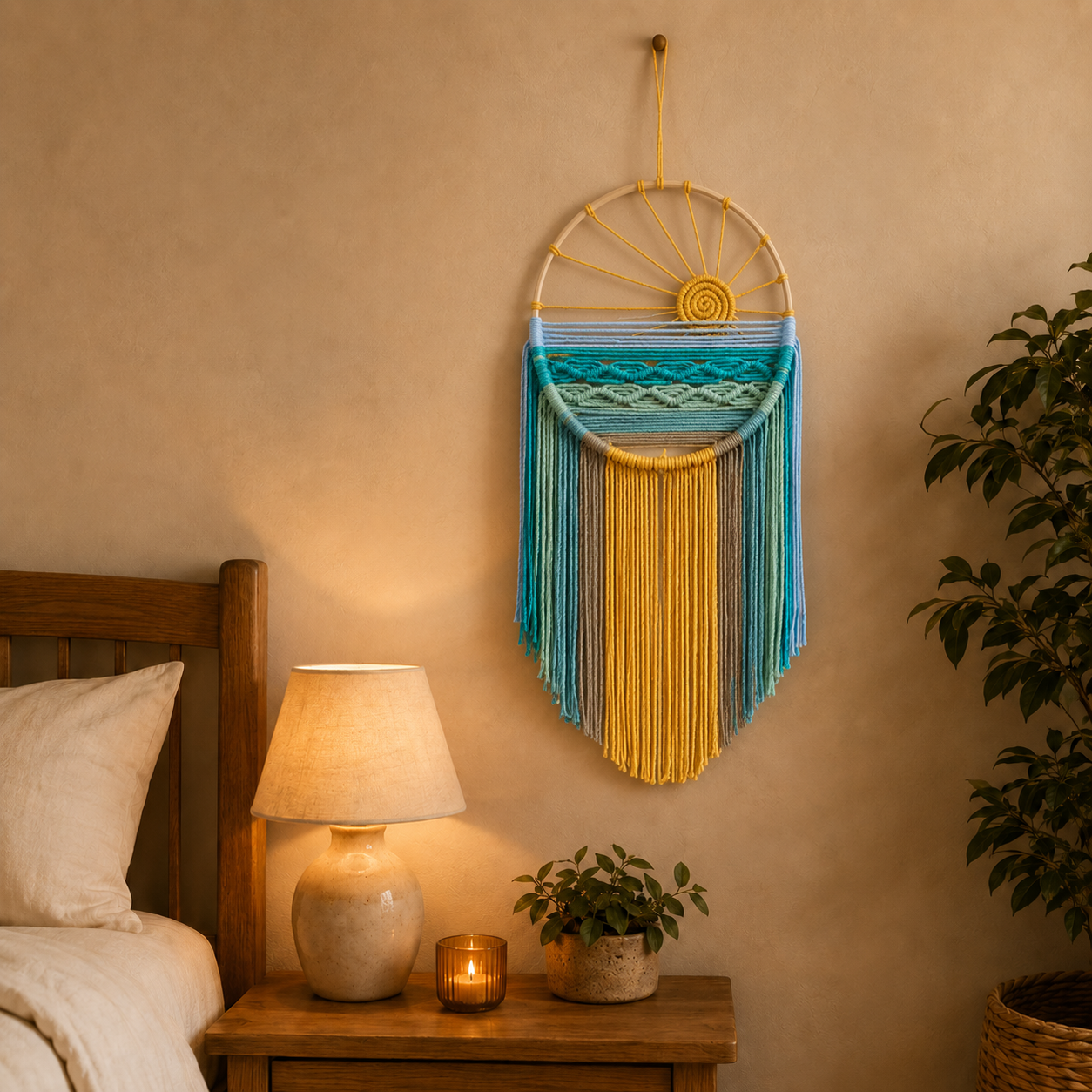 Boho Sun Wall Hanging