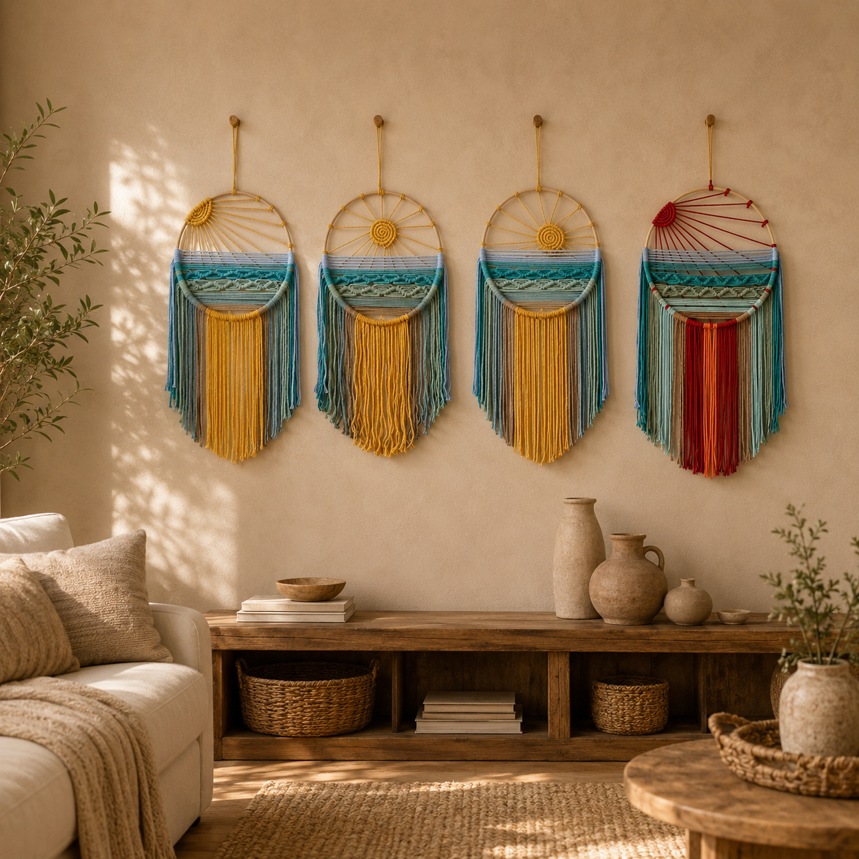 Boho Sun Wall Hanging