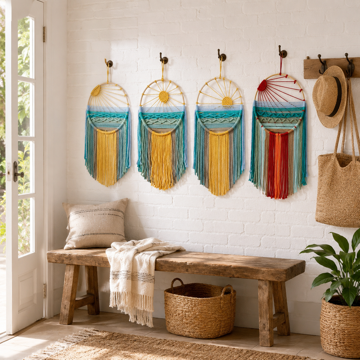 Boho Sun Wall Hanging