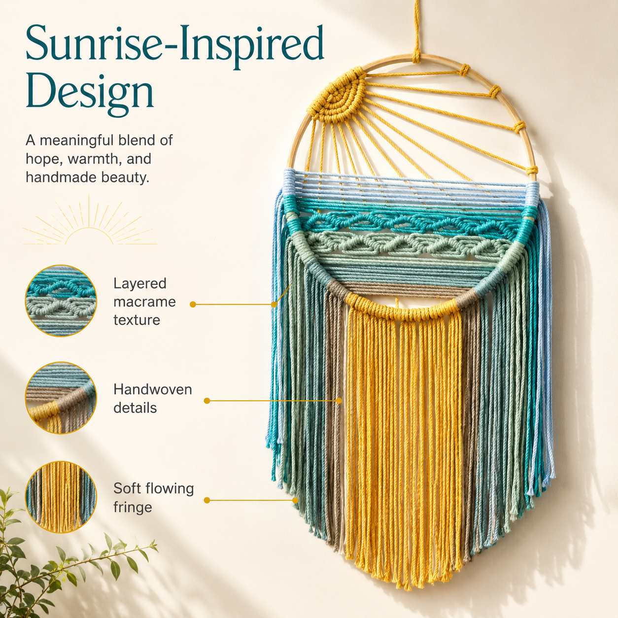 Boho Sun Wall Hanging