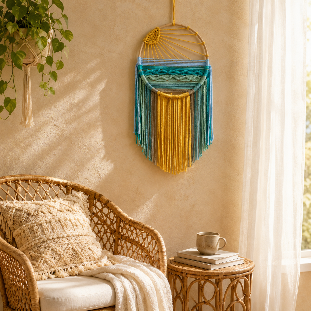 Boho Sun Wall Hanging