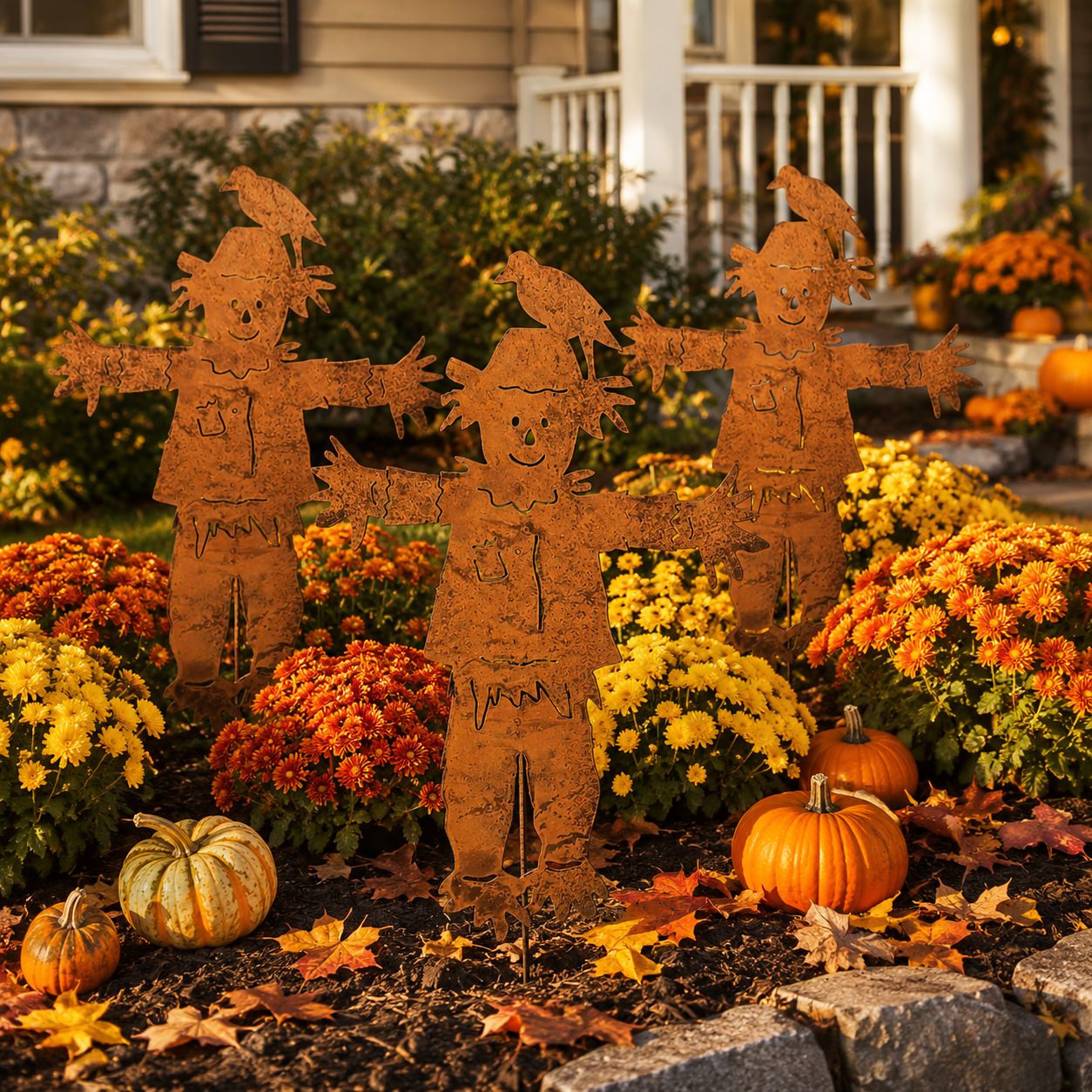 Rusty Scarecrow Stake