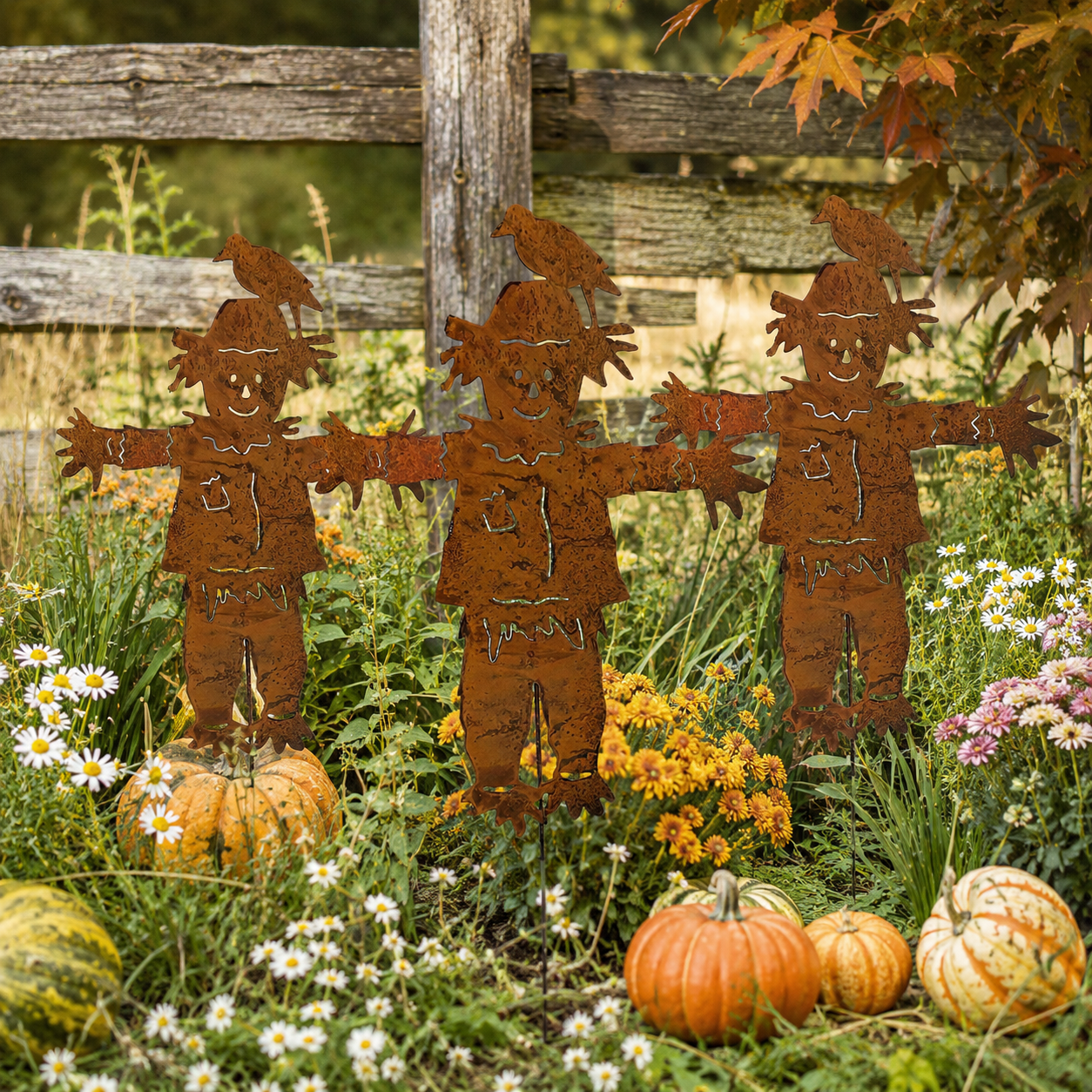 Rusty Scarecrow Stake