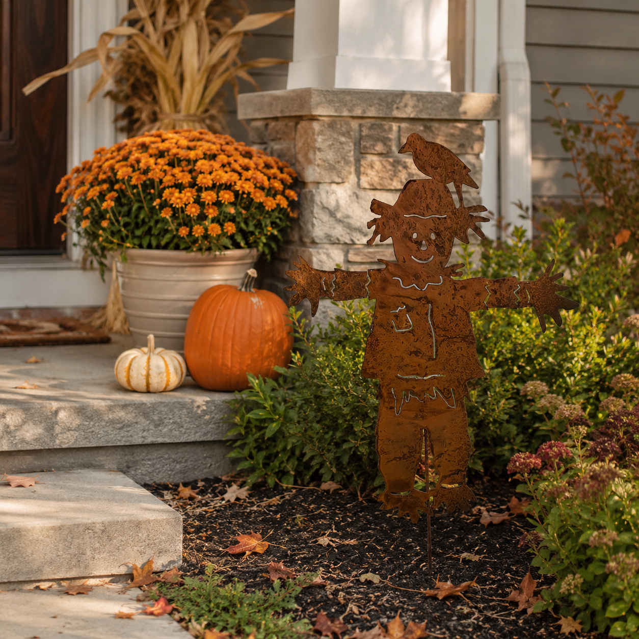 Rusty Scarecrow Stake