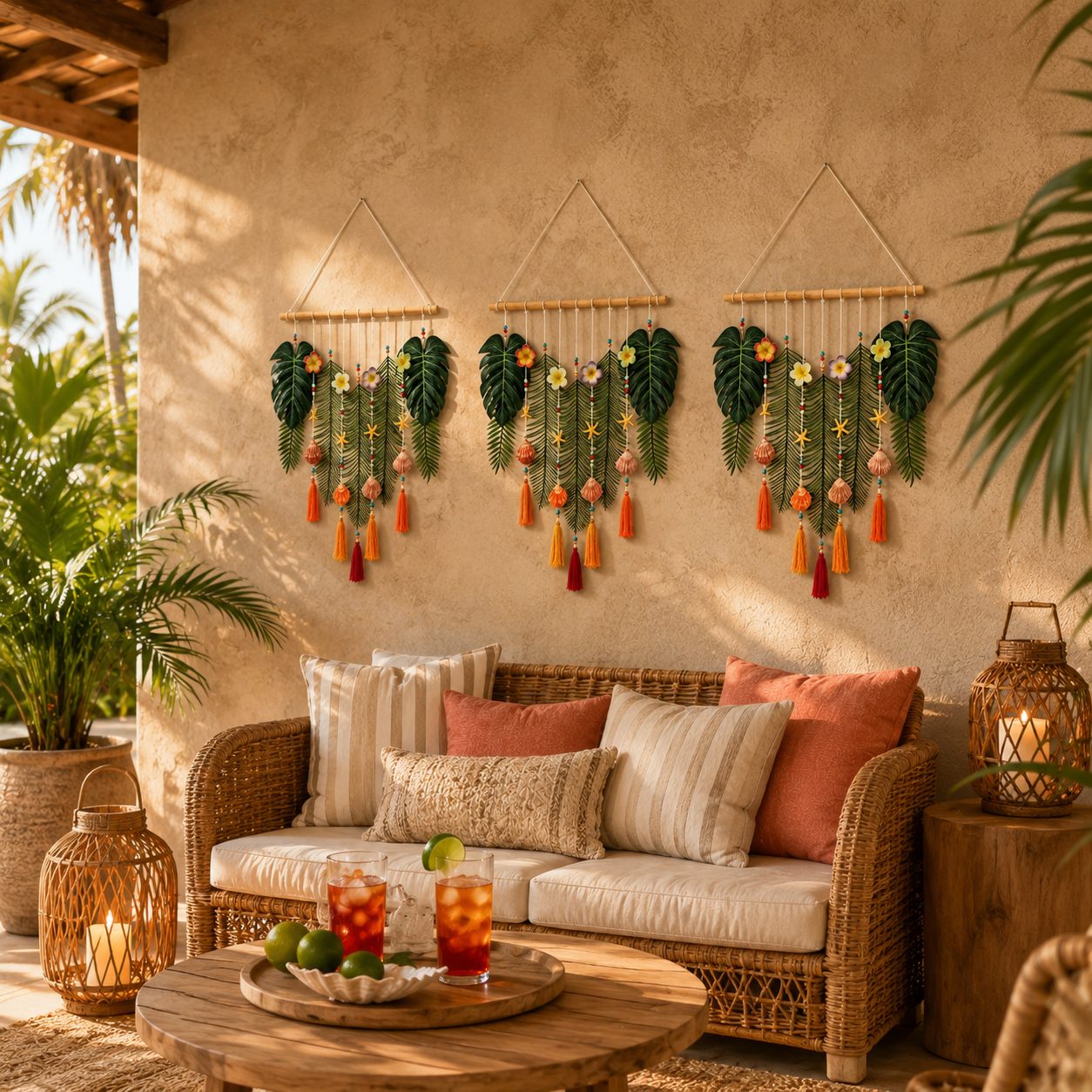 Tropical Boho Wall Hanging Decor