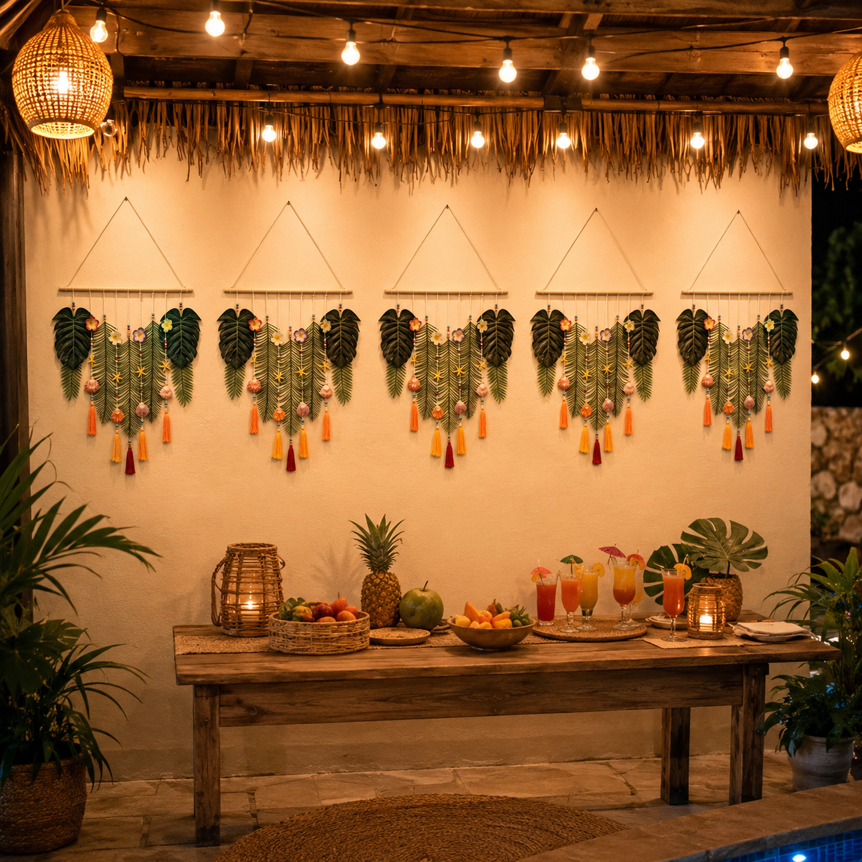 Tropical Boho Wall Hanging Decor