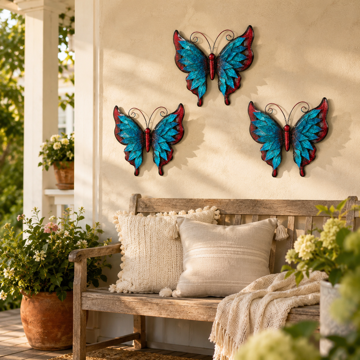Layered Metal Butterfly Wall Decor 🦋