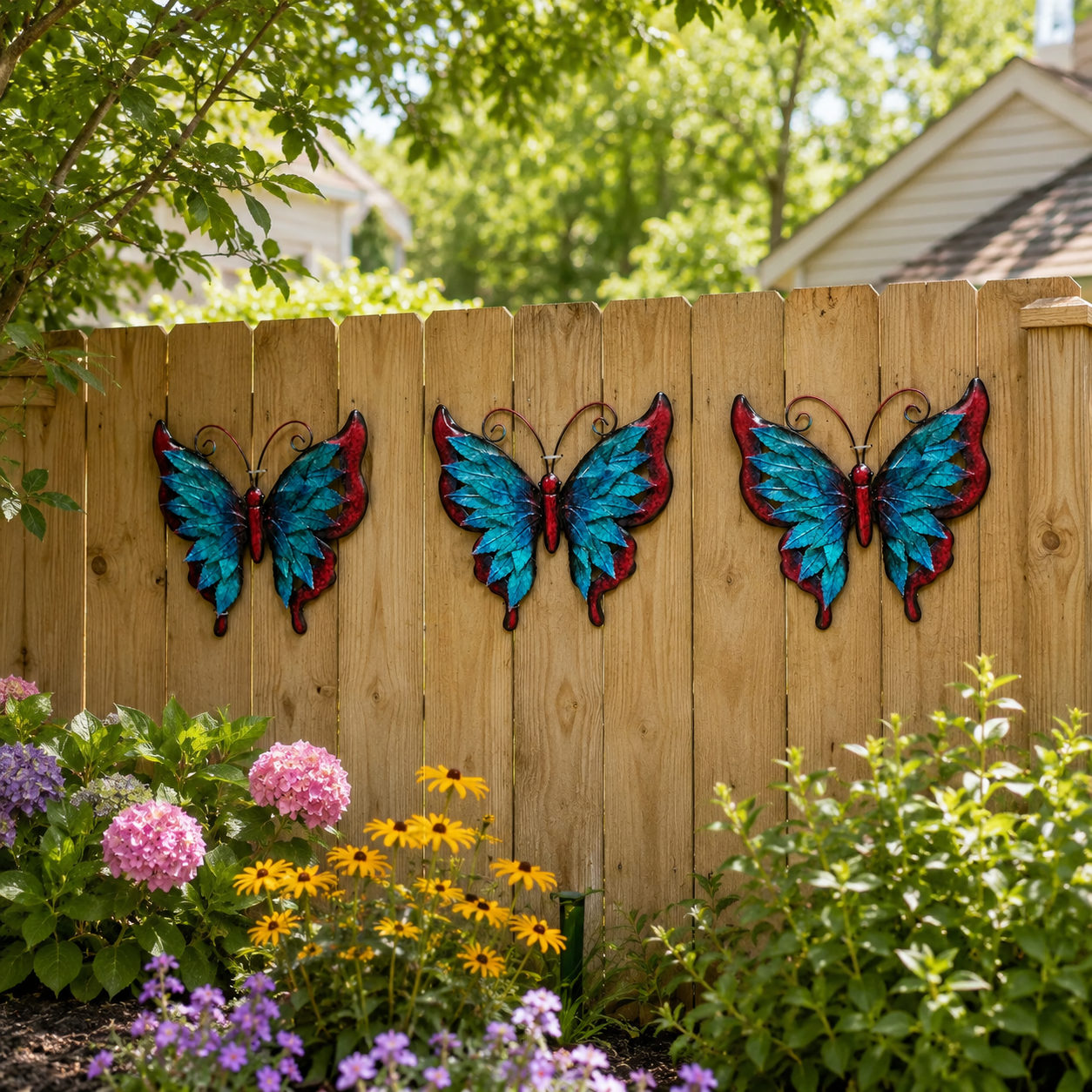 Layered Metal Butterfly Wall Decor 🦋