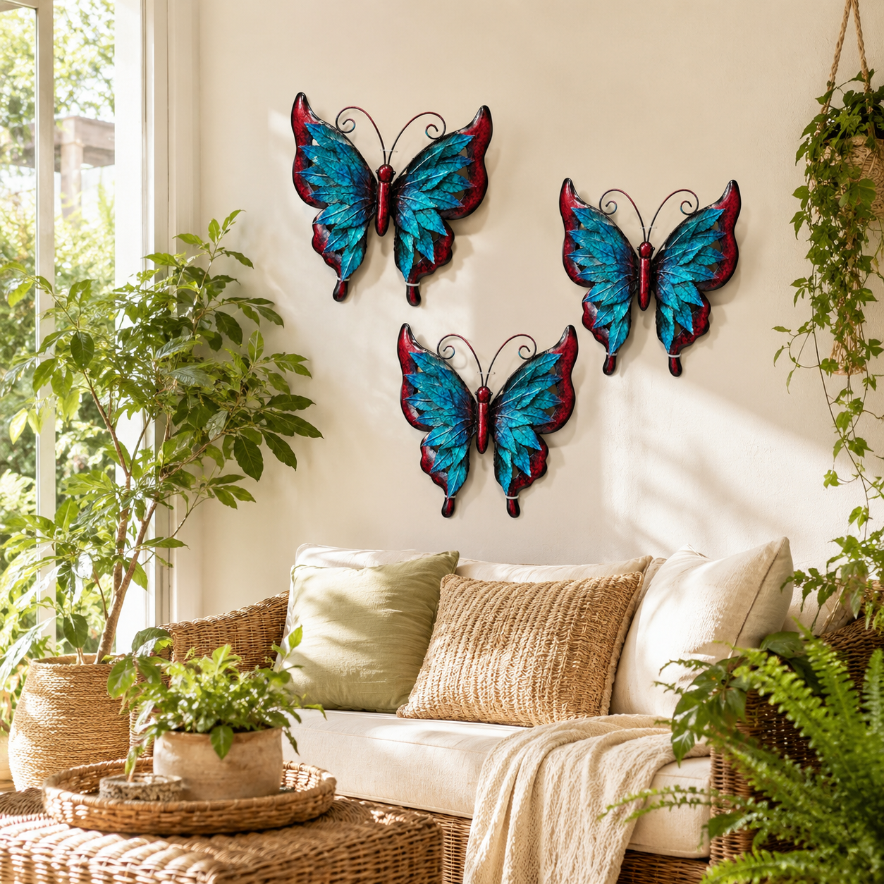 Layered Metal Butterfly Wall Decor 🦋