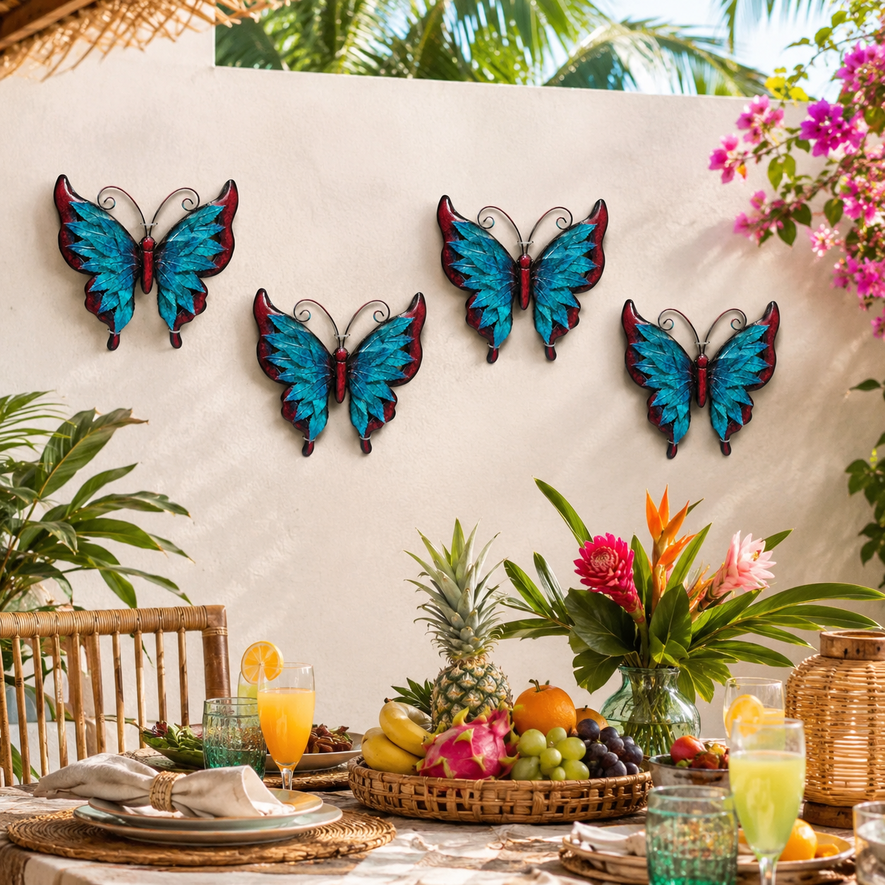 Layered Metal Butterfly Wall Decor 🦋