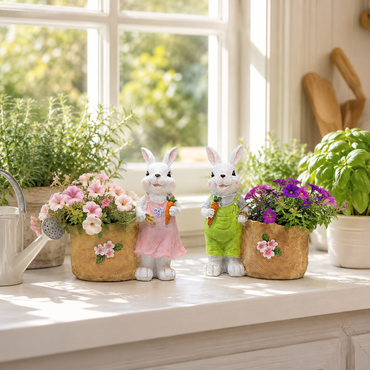 Bunny Garden Planter 🐰🌸