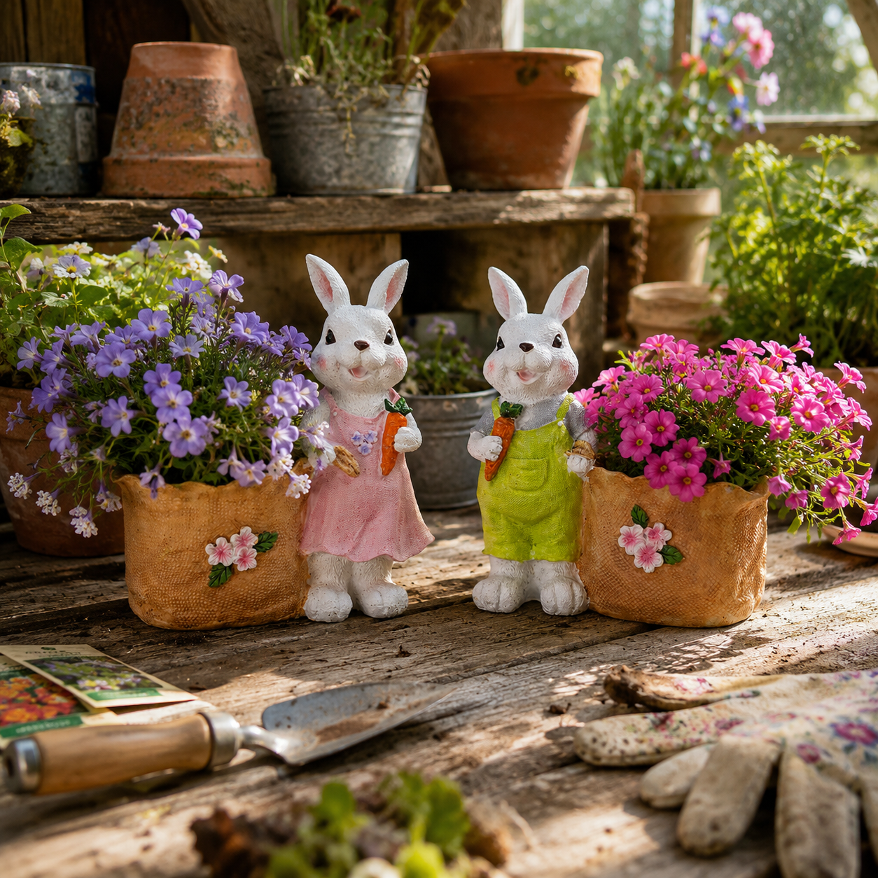Bunny Garden Planter 🐰🌸